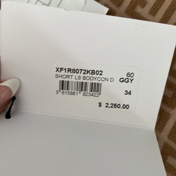 BALMAIN monogram knit dress tan size 34 - Picture 5 of 5